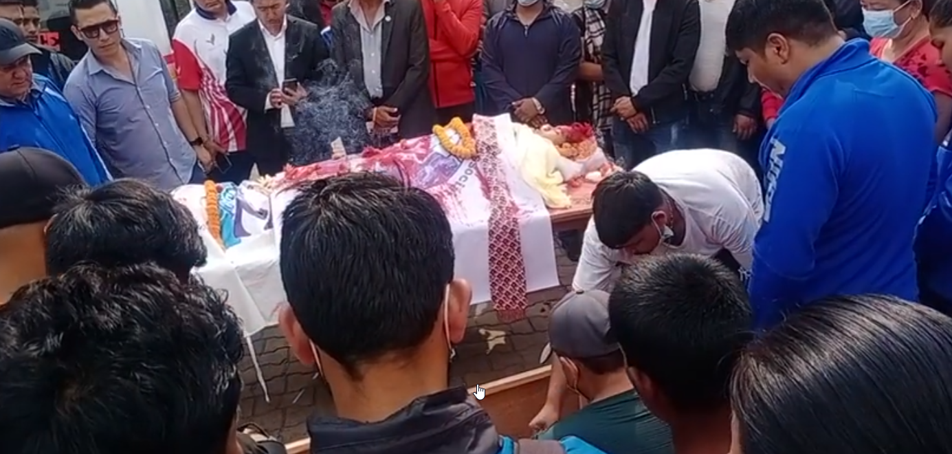 सञ्जु चौधरीको शव अन्तिम संस्कारको लागि नेपालगञ्ज लगिँदै